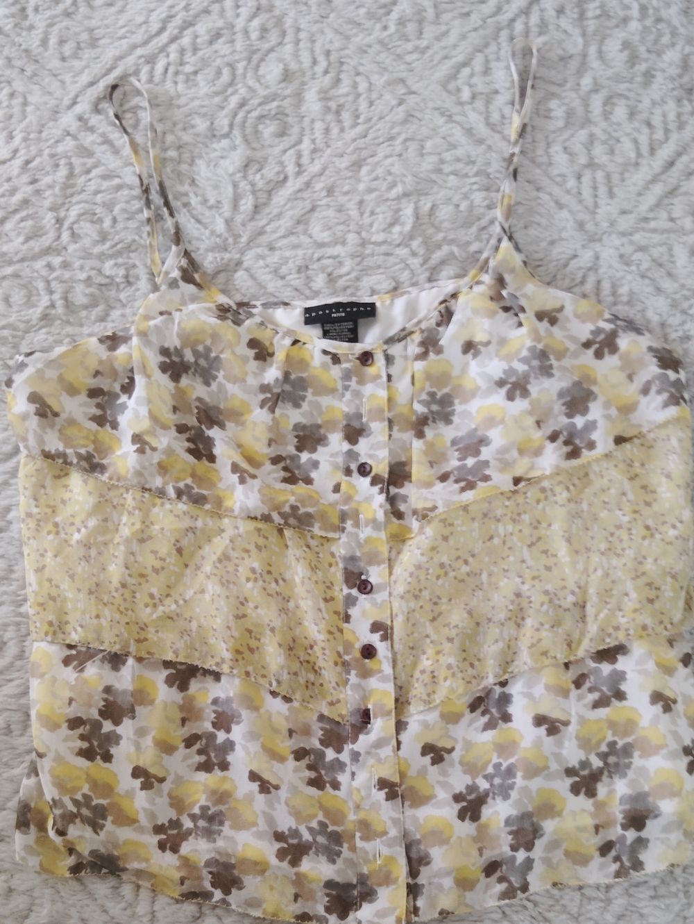 Apostrophe Yellow Floral Cami
